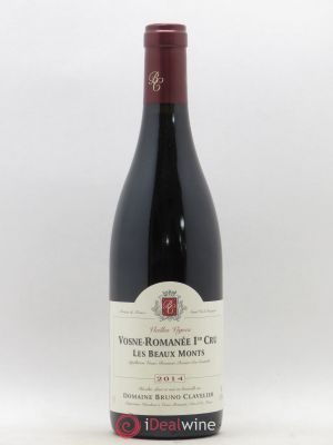 Vosne-Romanée 1er Cru Vieilles vignes Les Beaux Monts Bruno Clavelier  2014 - Lot de 1 Bouteille