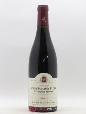 Vosne-Romanée 1er Cru Vieilles vignes Les Beaux Monts Bruno Clavelier  2016 - Lot de 1 Bouteille
