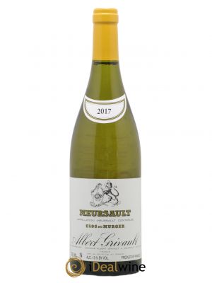 Meursault Clos du Murger Albert Grivault  2017 - Lot of 1 Bottle