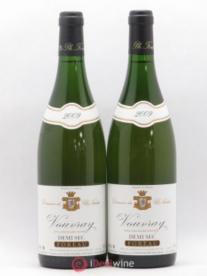 Vouvray Demi-Sec Clos Naudin - Philippe Foreau  2009 - Lot of 2 Bottles