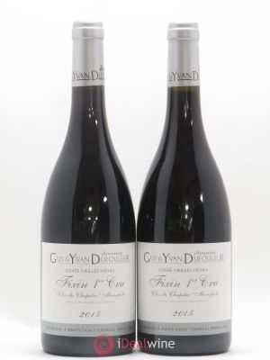 Fixin 1er Cru Clos du Chapître Vieilles vignes Domaine Guy et Yvan Dufouleur 2015 - Lot of 2 Bottles