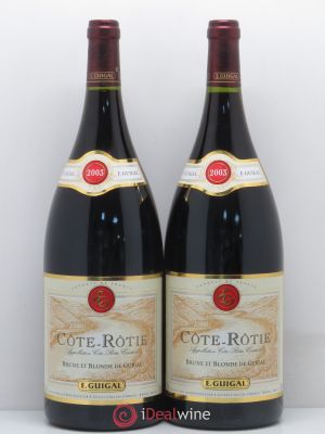 Côte-Rôtie Côtes Brune et Blonde Guigal  2003 - Lot of 2 Magnums