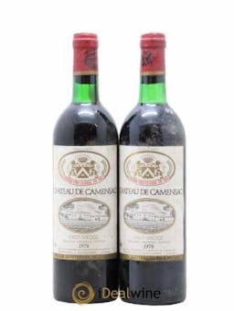 Château Camensac 5ème Grand Cru Classé  1978 - Lot of 2 Bottles