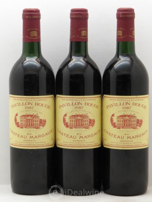 Pavillon Rouge du Château Margaux Second Vin  1987 - Lot de 3 Bouteilles