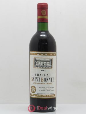 Château Saint-Bonnet Cru Bourgeois  1962 - Lot of 1 Bottle