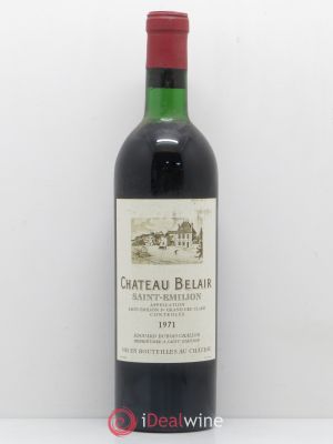 Château Belair (Belair-Monange) 1er Grand Cru Classé B  1971 - Lot de 1 Bouteille