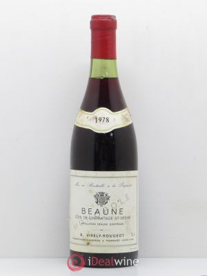 Beaune Clos de l'Hermitage Saint Desiré B. Virely Rougeot 1978 - Lot of 1 Bottle