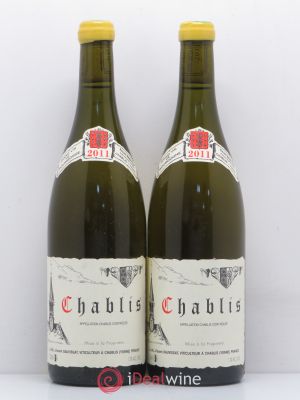 Chablis René et Vincent Dauvissat  2011 - Lot of 2 Bottles
