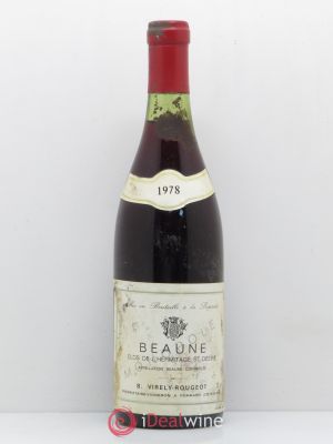 Beaune Clos de l'Hermitage Saint Desiré B. Virely Rougeot 1978 - Lot de 1 Bouteille