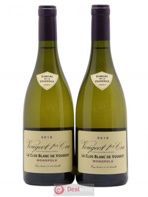 Vougeot 1er Cru Le Clos Blanc de Vougeot La Vougeraie  2019 - Lot of 2 Bottles
