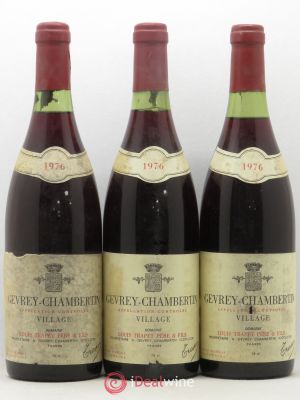 Gevrey-Chambertin Jean et Jean-Louis Trapet  1976 - Lot de 3 Bouteilles
