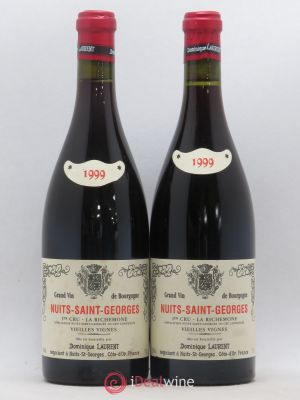 Nuits Saint-Georges 1er Cru La Richemone Vieilles Vignes Dominique Laurent  1999 - Lot de 2 Bouteilles