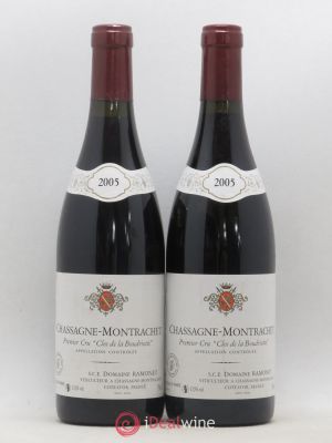 Chassagne-Montrachet 1er Cru Boudriotte Ramonet (Domaine)  2005 - Lot de 2 Bouteilles