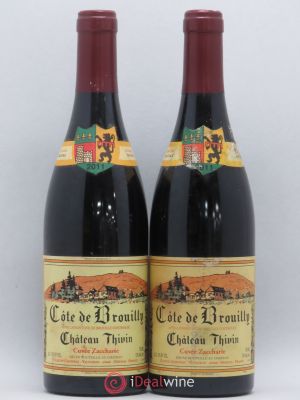Côte de Brouilly Cuvée Zaccharie Château Thivin (no reserve) 2011 - Lot of 2 Bottles