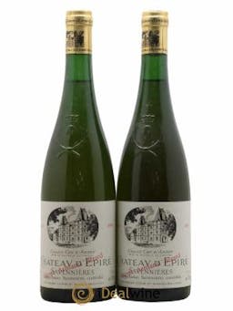 Savennières Demi sec cuvée Armand Bizard Château d'Epiré 1990 - Lot of 2 Bottles