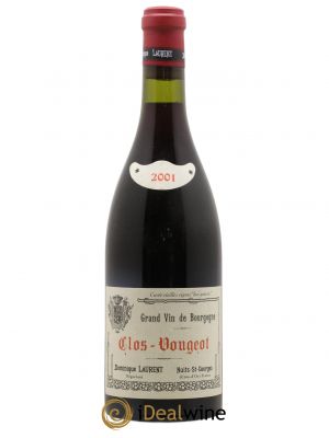 Clos de Vougeot Grand Cru Vieilles vignes Sui Generis Dominique Laurent  2001 - Lot de 1 Bouteille