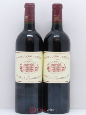 Pavillon Rouge du Château Margaux Second Vin  2005 - Lot de 2 Bouteilles