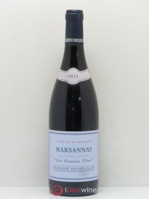 Marsannay Les Grasses Tetes Bruno Clair (Domaine)  2012 - Lot of 1 Bottle
