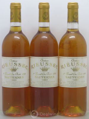 Château Rieussec 1er Grand Cru Classé  1989 - Lot of 3 Bottles