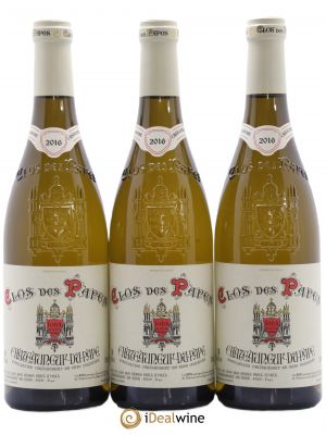 Châteauneuf-du-Pape Clos des Papes Paul Avril  2016 - Lot of 3 Bottles