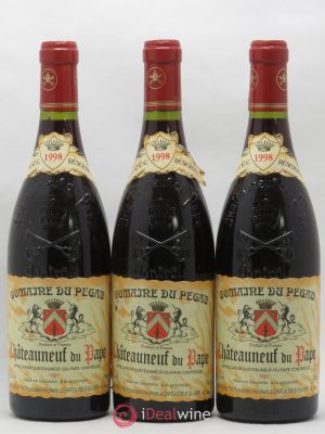 Châteauneuf-du-Pape Domaine du Pégau Cuvée Réservée Paul et Laurence Féraud  1998 - Lot of 3 Bottles