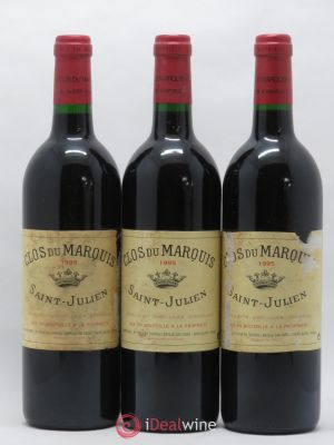 Clos du Marquis  1995 - Lot of 3 Bottles