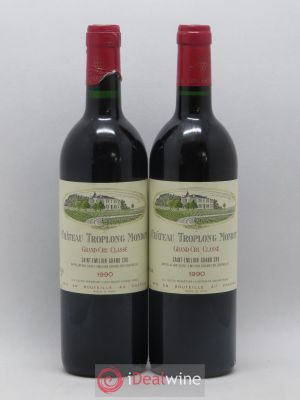 Château Troplong Mondot 1er Grand Cru Classé B  1990 - Lot of 2 Bottles