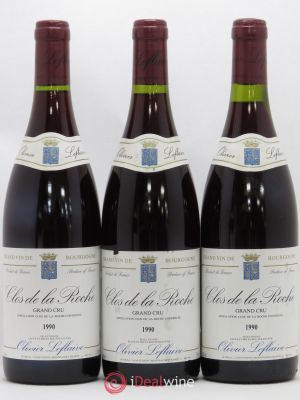 Clos de la Roche Grand Cru Olivier Leflaive 1990 - Lot of 3 Bottles