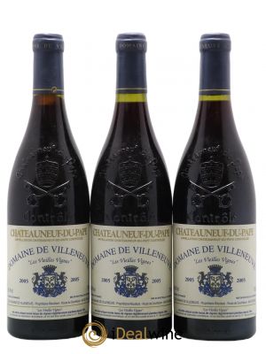Châteauneuf-du-Pape Vieilles Vignes Domaine de Villeneuve  2005 - Lot of 3 Bottles