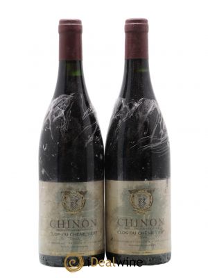 Chinon Clos du Chêne Vert Charles Joguet  1990 - Lot of 2 Bottles