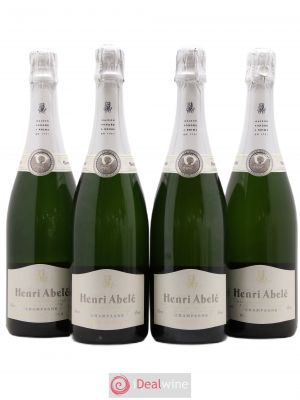 Champagne Blanc de blancs Henri Abelé  - Lot de 4 Bouteilles