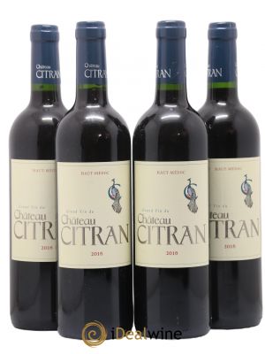 Château Citran Cru Bourgeois  2016 - Lot of 4 Bottles