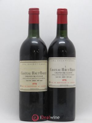 Château Haut-Bailly Cru Classé de Graves  1978 - Lot of 2 Bottles