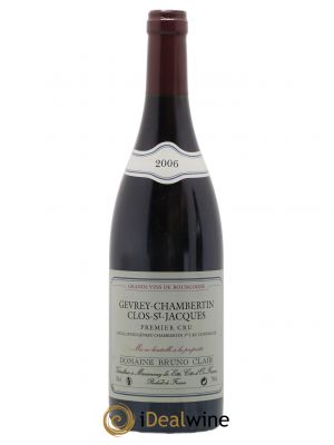 Gevrey-Chambertin 1er Cru Clos Saint-Jacques Bruno Clair (Domaine)  2006 - Lot de 1 Bouteille