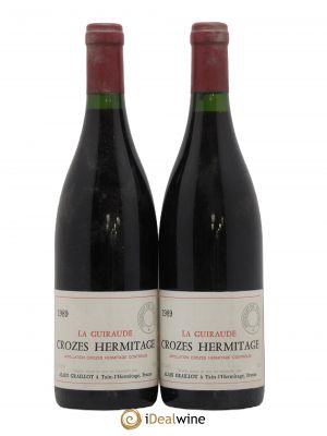 Crozes-Hermitage La Guiraude Domaine Graillot  1989 - Lot of 2 Bottles