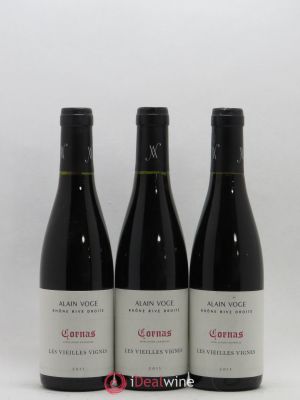 Cornas Les Vieilles Vignes Alain Voge (Domaine) (sans prix de réserve) 2015 - Lot de 3 Demi-bouteilles
