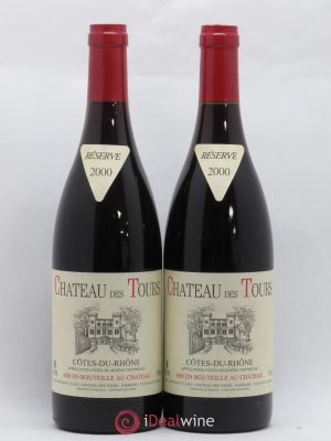 Côtes du Rhône Château des Tours E.Reynaud  2000 - Lot of 2 Bottles