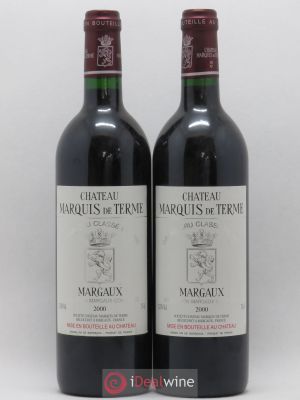 Château Marquis de Terme 4ème Grand Cru Classé  2000 - Lot of 2 Bottles
