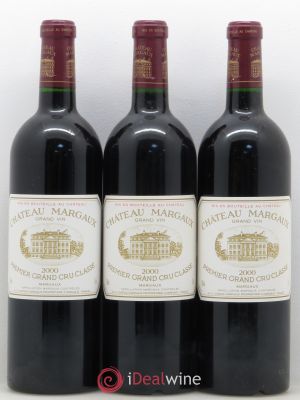 Château Margaux 1er Grand Cru Classé  2000 - Lot of 3 Bottles