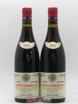Gevrey-Chambertin 1er Cru Lavaux Saint Jacques Vieilles Vignes Dominique Laurent  2002 - Lot of 2 Bottles
