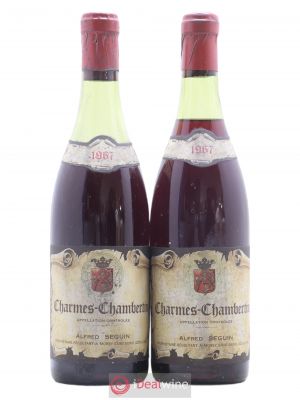 Charmes-Chambertin Grand Cru Alfred Seguin 1967 - Lot de 2 Bouteilles