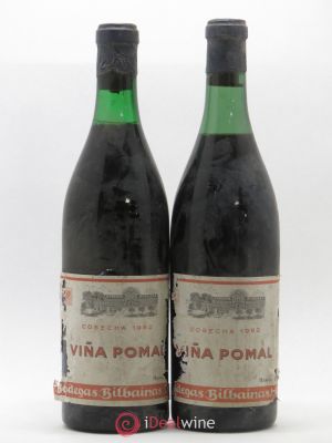 Rioja Vina Pomal Reserva Bodegas Bilbainas  1962 - Lot de 2 Bouteilles