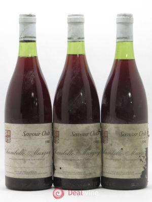 Chambolle-Musigny Savour Club 1980 - Lot of 3 Bottles