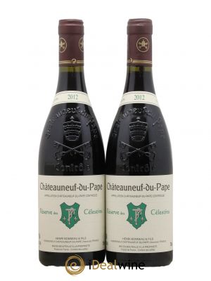 Châteauneuf-du-Pape Réserve des Célestins Henri Bonneau & Fils  2012 - Lot of 2 Bottles