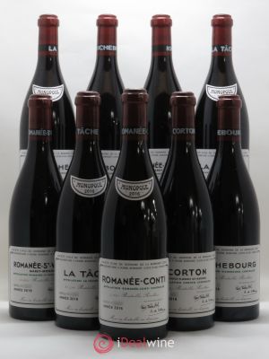 Assortiment 2016 du Domaine de la Romanée-Conti Domaine de la Romanée-Conti  2016 - Lot of 9 Bottles