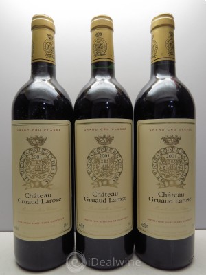 Château Gruaud Larose 2ème Grand Cru Classé  2001 - Lot of 3 Bottles