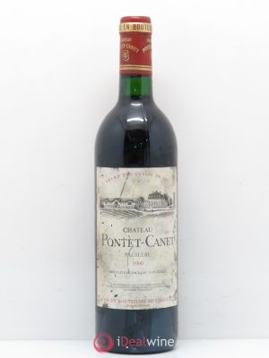 Château Pontet Canet 5ème Grand Cru Classé  1990 - Lot de 1 Bouteille
