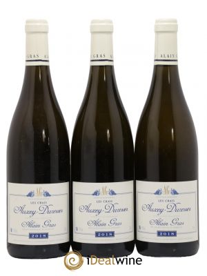 Auxey-Duresses Les Crais Alain Gras  2018 - Lot of 3 Bottles