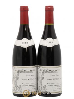 Vosne-Romanée Vieilles Vignes Dugat-Py 2003 - Lot de 2 Bottles