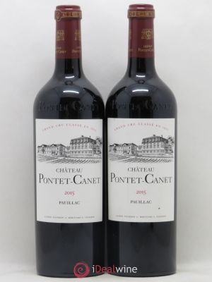 Château Pontet Canet 5ème Grand Cru Classé  2015 - Lot de 2 Bouteilles